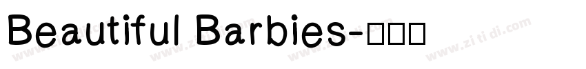 Beautiful Barbies字体转换